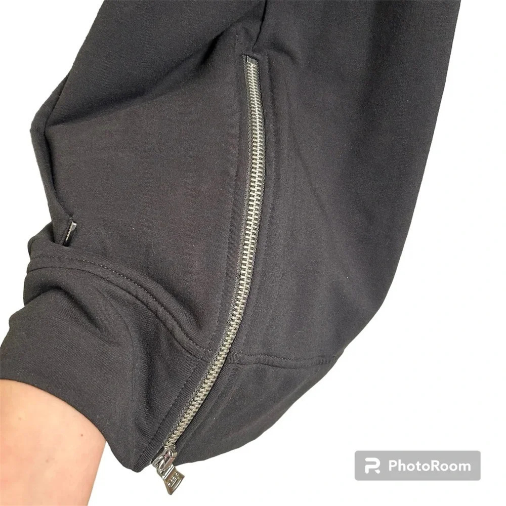 Polo Ralph Lauren Women’s Med Black Side Zip Pullover Longline Hoodie - Picture 3 of 13